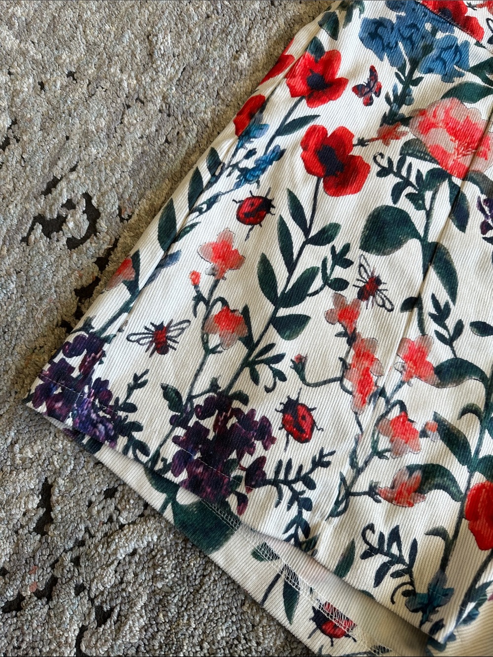 EUC floral short overalls - Picture 2 of 5